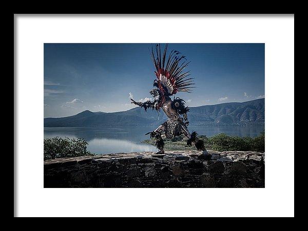 Aztec Dancer on Mezcala Island on Lake Chapala, Mexico