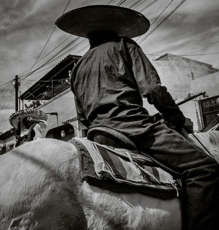 Cowboy on a Horse in Mexico
