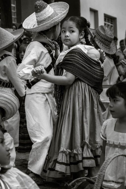 Kids on Revolution Day in Mexico