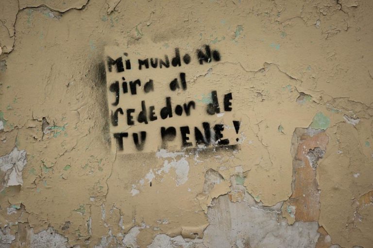 Anti-Machismo Graffiti in San Cristóbal de las Casas, Mexico