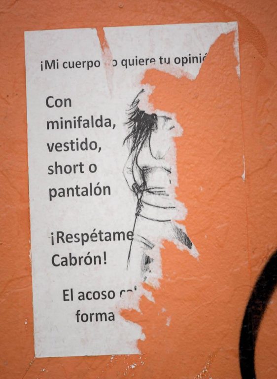 Anti-Machismo Graffiti in San Cristóbal de las Casas, Mexico