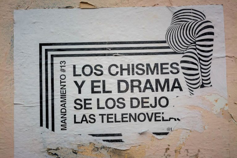 Anti-Machismo Graffiti in San Cristóbal de las Casas, Mexico