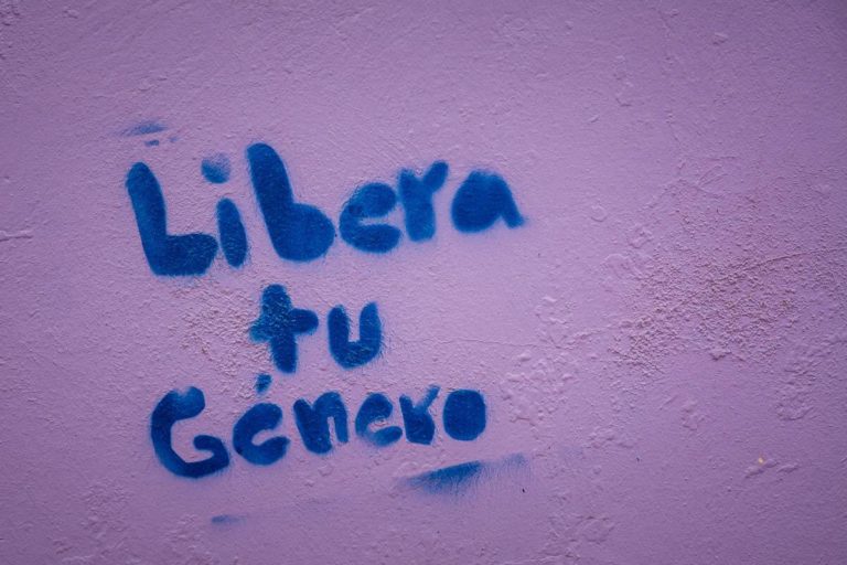 Anti-Machismo Graffiti in San Cristóbal de las Casas, Mexico