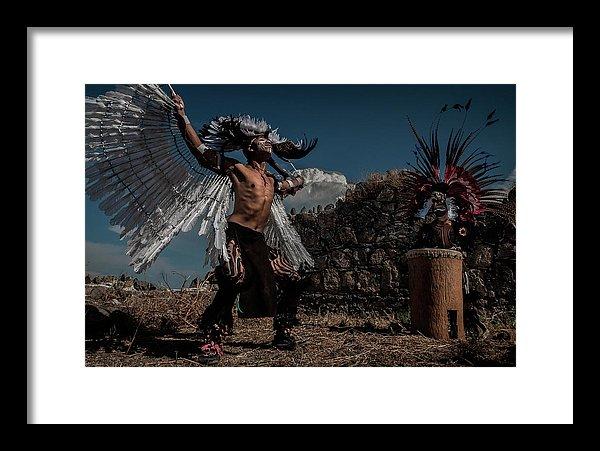 Aztec Dancers on Mezcala Island, Mexico