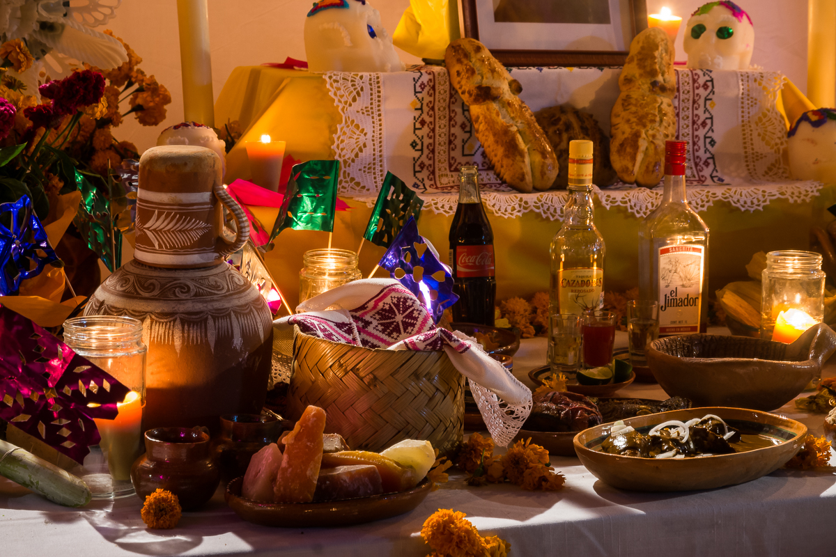 Detail of an altar for a woman in Ixtlahuacan de los Membrillos, Jalisco, Mexico