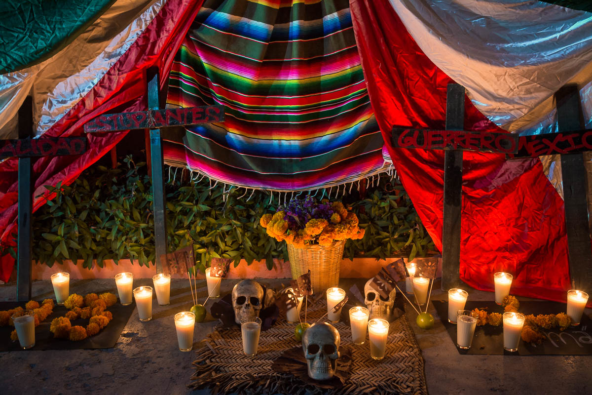 Ofrenda in Chapala, Jalisco, for the the 43 presumably murdered students from the Ayotzinapa Rural Teachers' College who went missing in 2014.