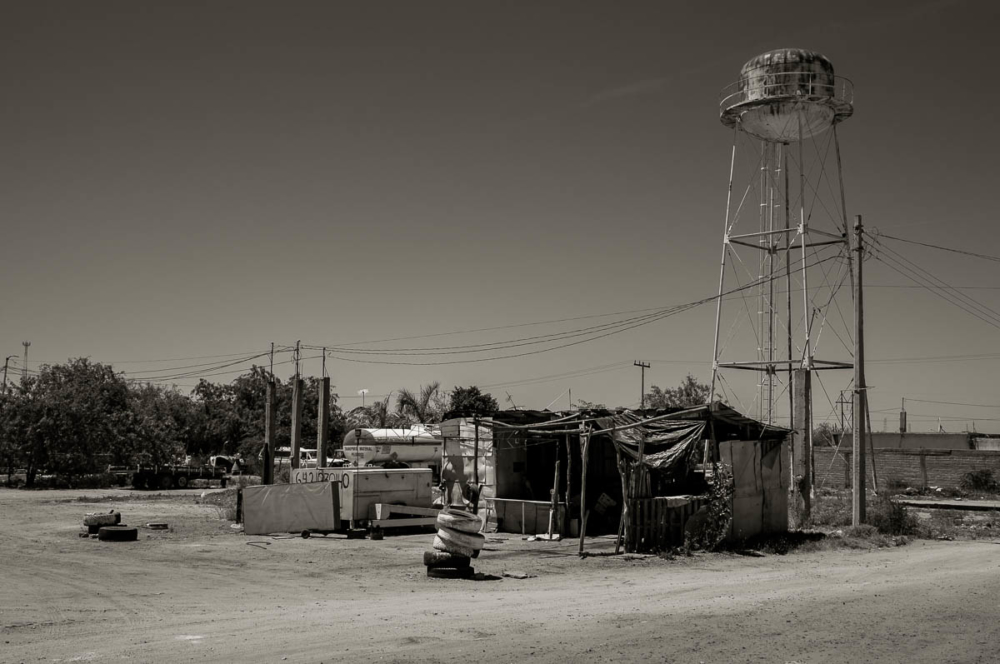 A water tower in Sinaloa, Mexico.