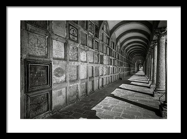 Fine art frame print of Mexican cemetery