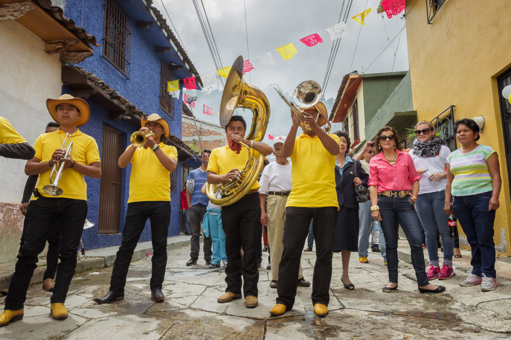 Banda playing in San Cristóbal de las Casas, Chiapas, Mexico