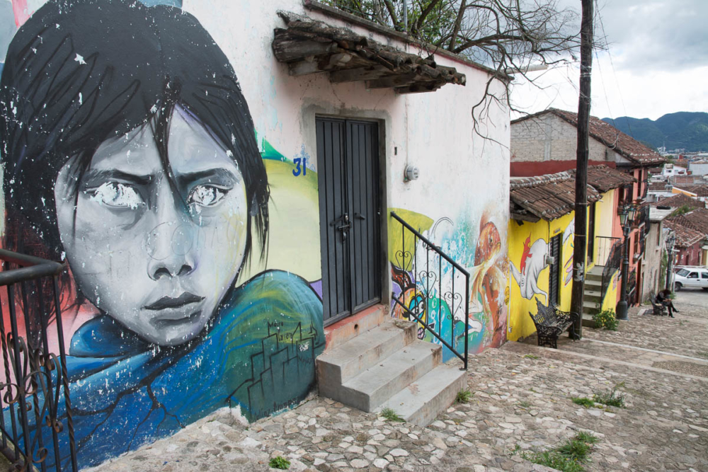 Street art in San Cristóbal de las Casas, Chiapas, Mexico