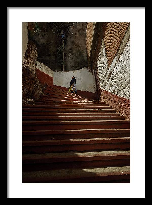 Woman on Stairs, Island of Janitzio fine art photo print