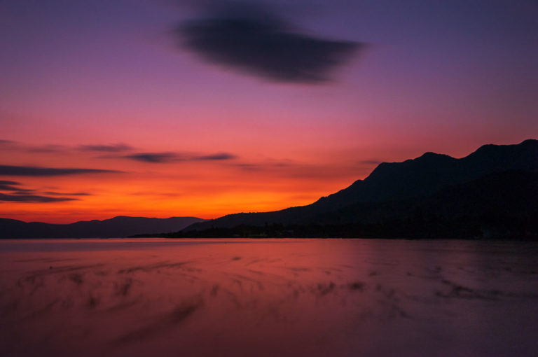 Purple Lake Chapala Sunset