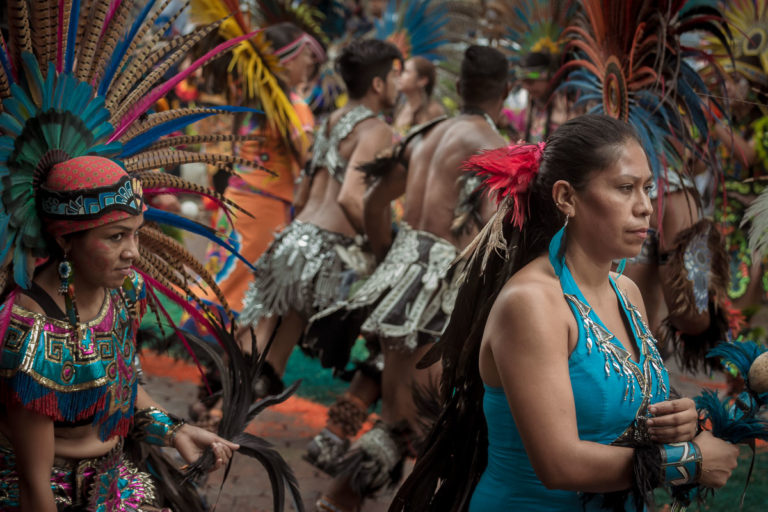 Aztec Dancers at the Fiesta for the Virgin of Zapopan