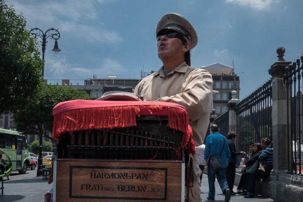 Mexico City organ grinder.