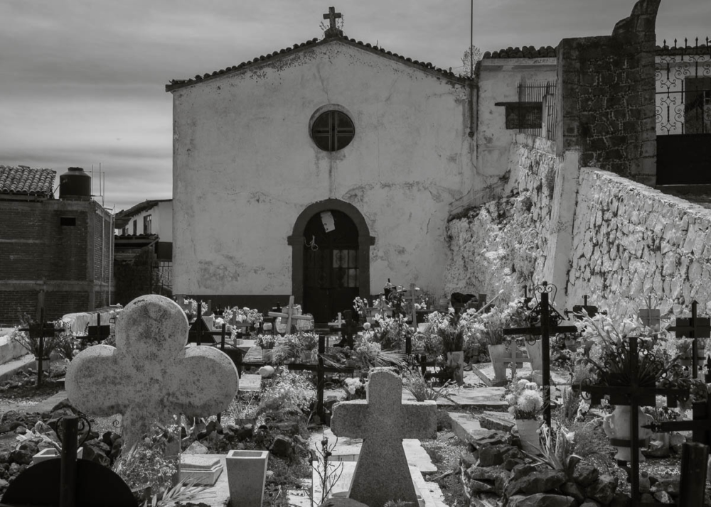 Cemetery on Island of Janítzio in Lake Pátzcuaro, Michoacán, Mexico. It's a famous place for the Day of the Dead.