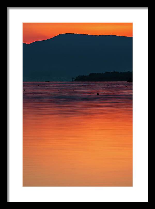 Fine art print of sunset at Lake Chapala, Mexico