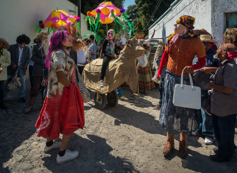 Zayacas in Ajijic during the town's Carnaval-day parade.