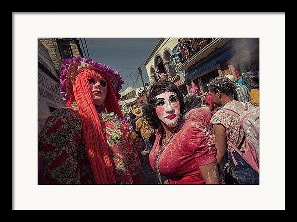 Framed fine art photo of sayaca group in Ajijic, Jalisco, Mexico