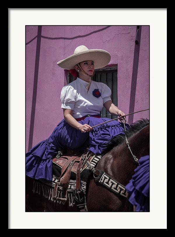 Framed fine art photo of escaramuza charra on Día del Charro in Ajijic, Jalisco, Mexico
