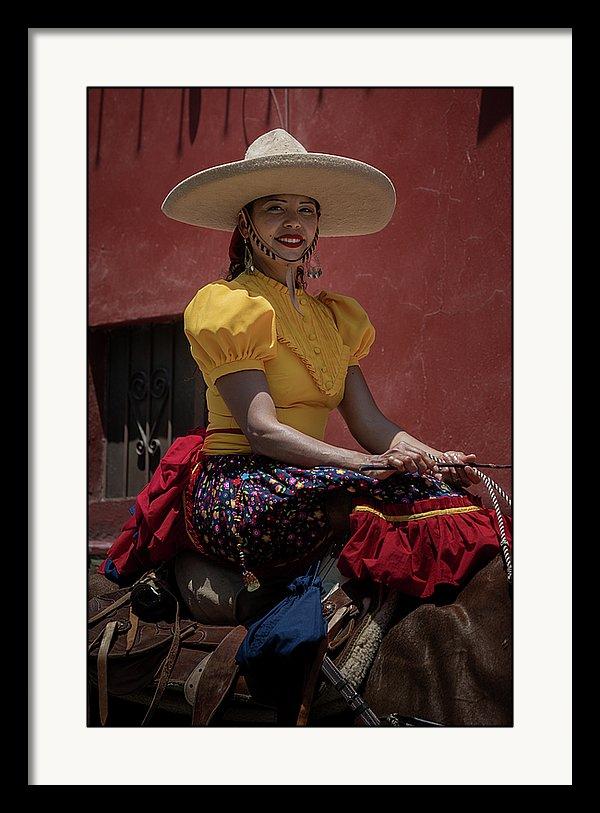 Framed fine art photo of escaramuza charra on Día del Charro in Ajijic, Jalisco, Mexico
