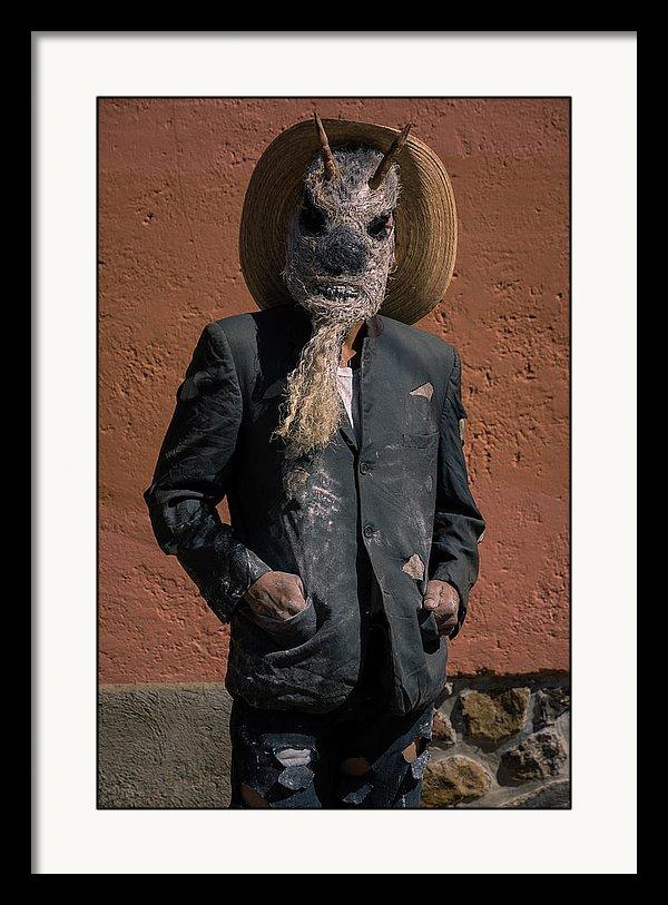 Framed fine art print of a sayaco during Carnival in Ajijic, Jalisco, Mexico