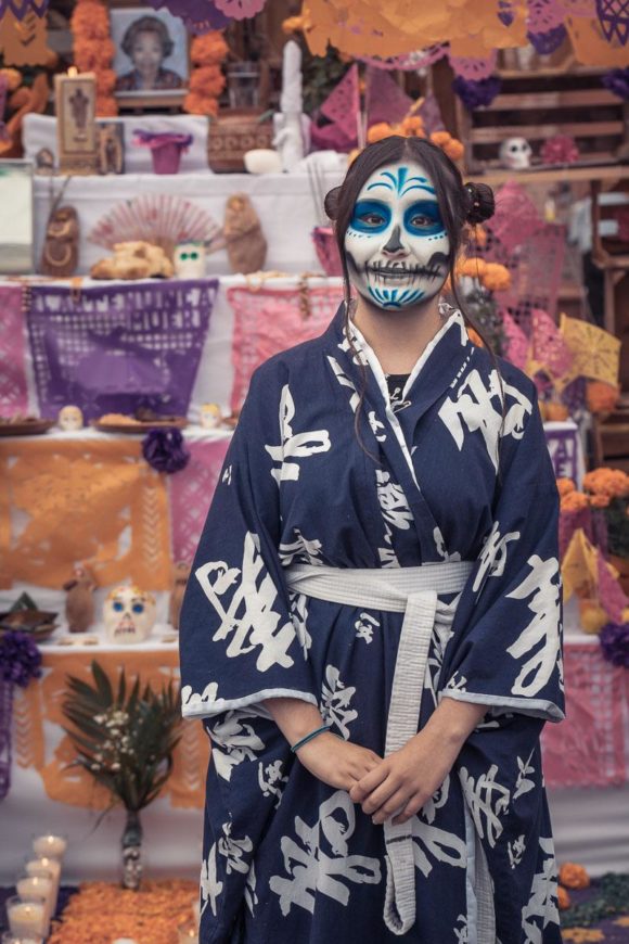 Catrina on the Day of the Dead in Chapala, Mexico